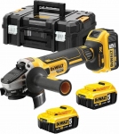 Угловая шлифмашина аккумуляторная бесщеточная DeWALT DCG405P3