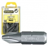 Бита STANLEY PH3 25 мм с шестигранным хвостовиком - 25 шт